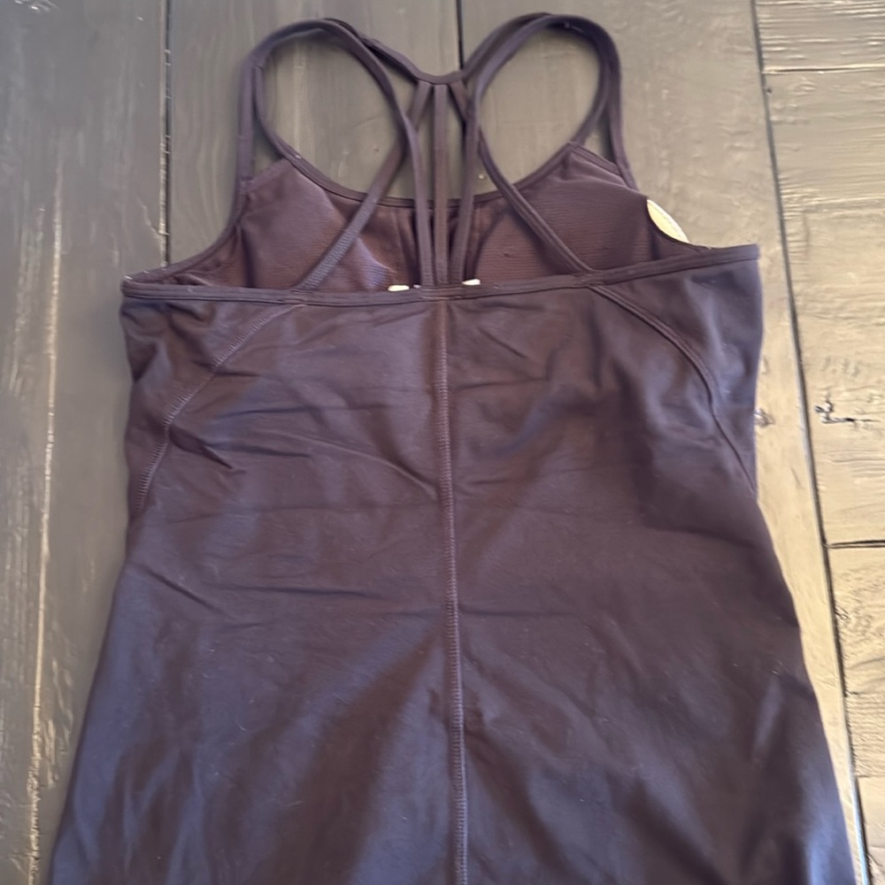 Athleta black strappy racerback tank - Picture 2 of 4